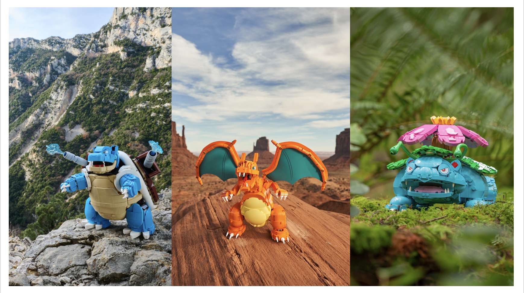 003 LEGO® Pokemon™ Venusaur Charizard and Blastoise Trio