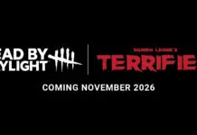 Dead by Daylight feiert sein zehnjähriges Jubiläum DBD 10TH YEAR ANNIVERSARY STREAM LOGO LIVESTREAM VF Dark Bckgd