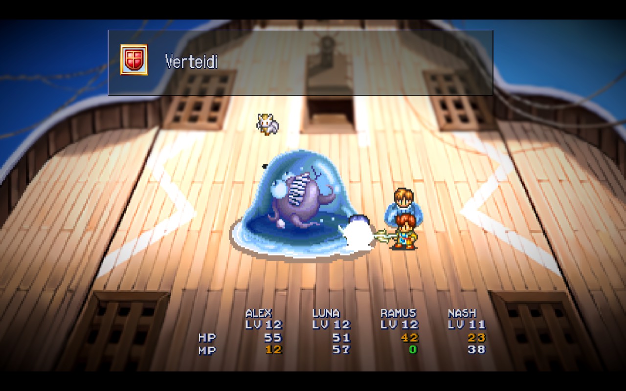 LunarSilverStarStory Screenshot (13) "Verteidi" als schlecht gewählte Abkürzung