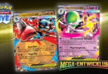 Die Mega-Entwicklungs-Pokémon feiern in der jetzt erhältlichen Pokémon-Sammelkartenspiel-Erweiterung Mega-Entwicklung ihre Rückkehr Pokemon TCG Live Mega Evolution Battle Pass DE