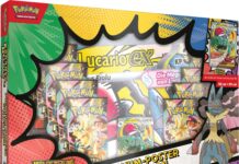 Pokémon-Sammelkartenspiel: Mega-Entwicklung – Erhabene Helden erscheint bald Pokemon TCG Mega Evolution—Ascended Heroes Premium Poster Collection Mega Lucario ex DE