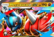 Die neue Erweiterung für Pokémon TCG Pocket, Pulsierende Aura, erscheint am 28. April Pokemon TCG Pocket Pulsing Aura Mega Lucario EX DE (2)