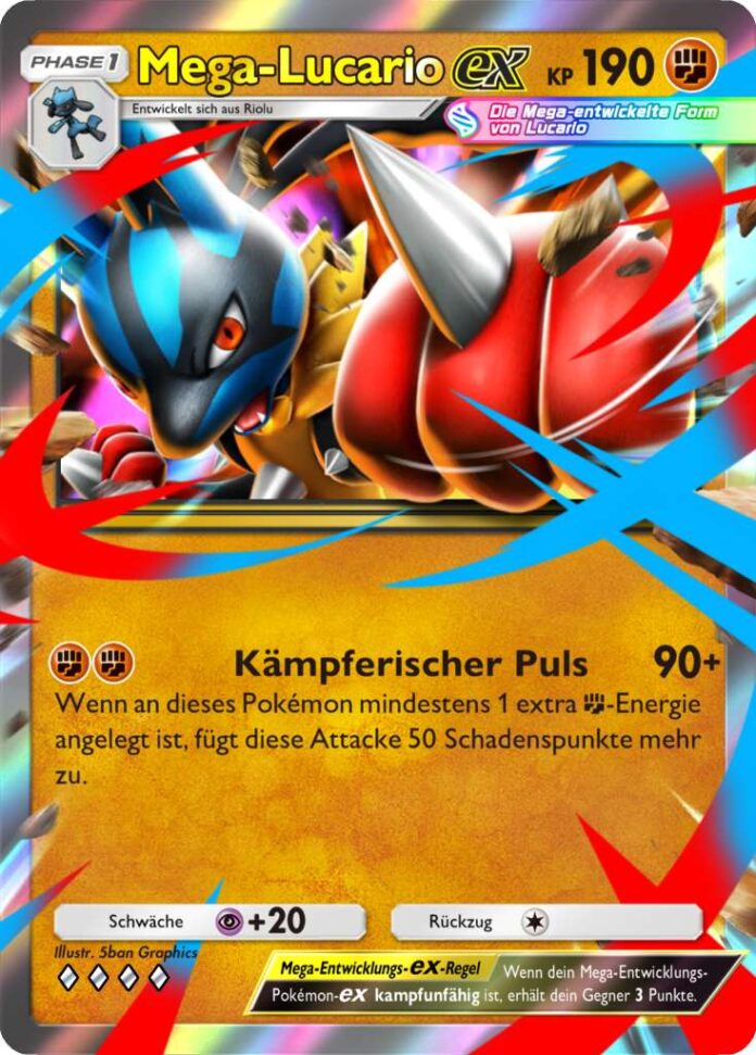 Pokemon TCG Pocket Pulsing Aura Mega Lucario EX DE (2)