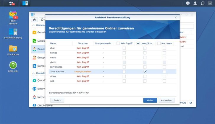 TimeMachine Synology 3