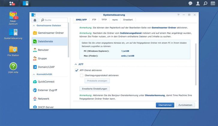 TimeMachine Synology 4