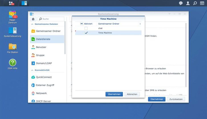 TimeMachine Synology 5