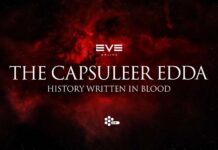 Fanblut für EVE Online: CCP Games lädt dazu ein, beim EVE Fanfest 2026 zu The Blood Tome: The Capsuleer Edda beizutragen blood tome keyart v2