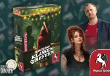 Deadly Dinner – Tödliches Klassentreffen, der neuste Teil der Krimidinner-Reihe bei Pegasus Spiele, jetzt erhältlich