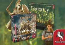 Expertenspiele Forestry und Thebai bei Pegasus Spiele erschienen pegasus spiele forestry thebai brettspiele